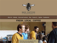 Tablet Screenshot of beecoffeeroasters.com